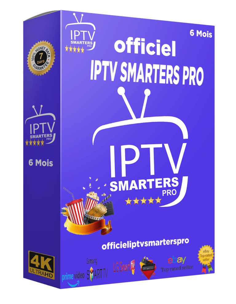 Abonnement IPTV SMARTERS PRO 6 mois 2 Ecrans 1 IPTV SMARTERS PRO Abonnement