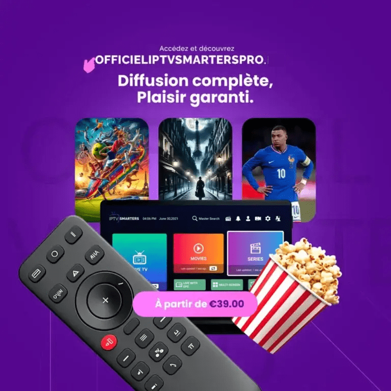 Accueil 12 IPTV Smarters Pro abonnement